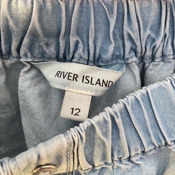 ASOS River Island Tie Front Off the Shoulder Top - Picture 6 of 8